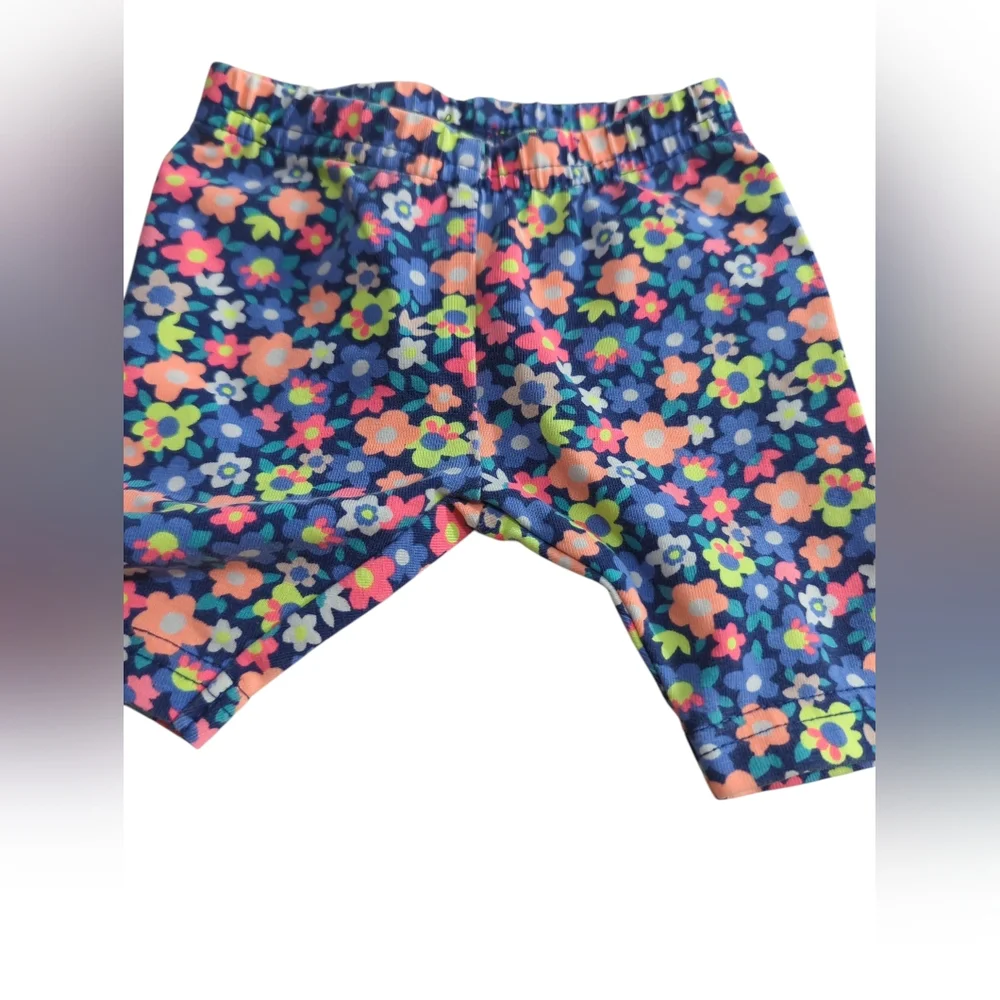 Carter's Colorful Floral Baby Shorts Size 3 Months.